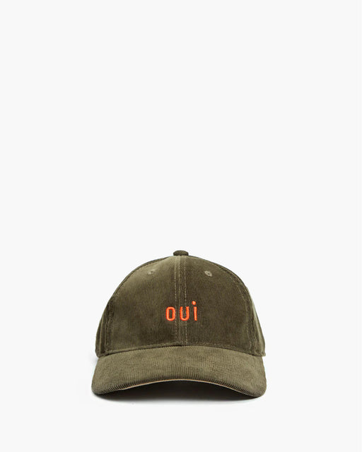 Baseball Hat – Olive Corduroy Oui