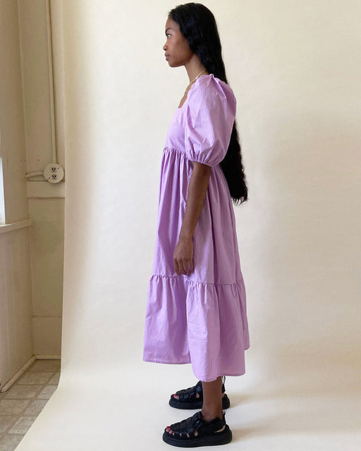 Serenity Puff Sleeve Dress – Lavender