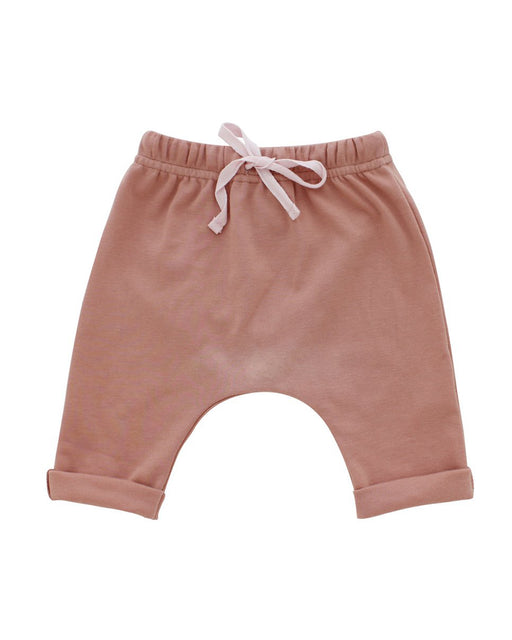 Cotton Baby Joggers – Dusty Rose