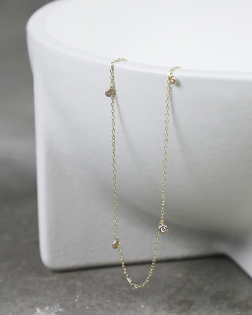 GJENMi:Lucky Four Shaker Necklace – White Diamond,ANOMIE