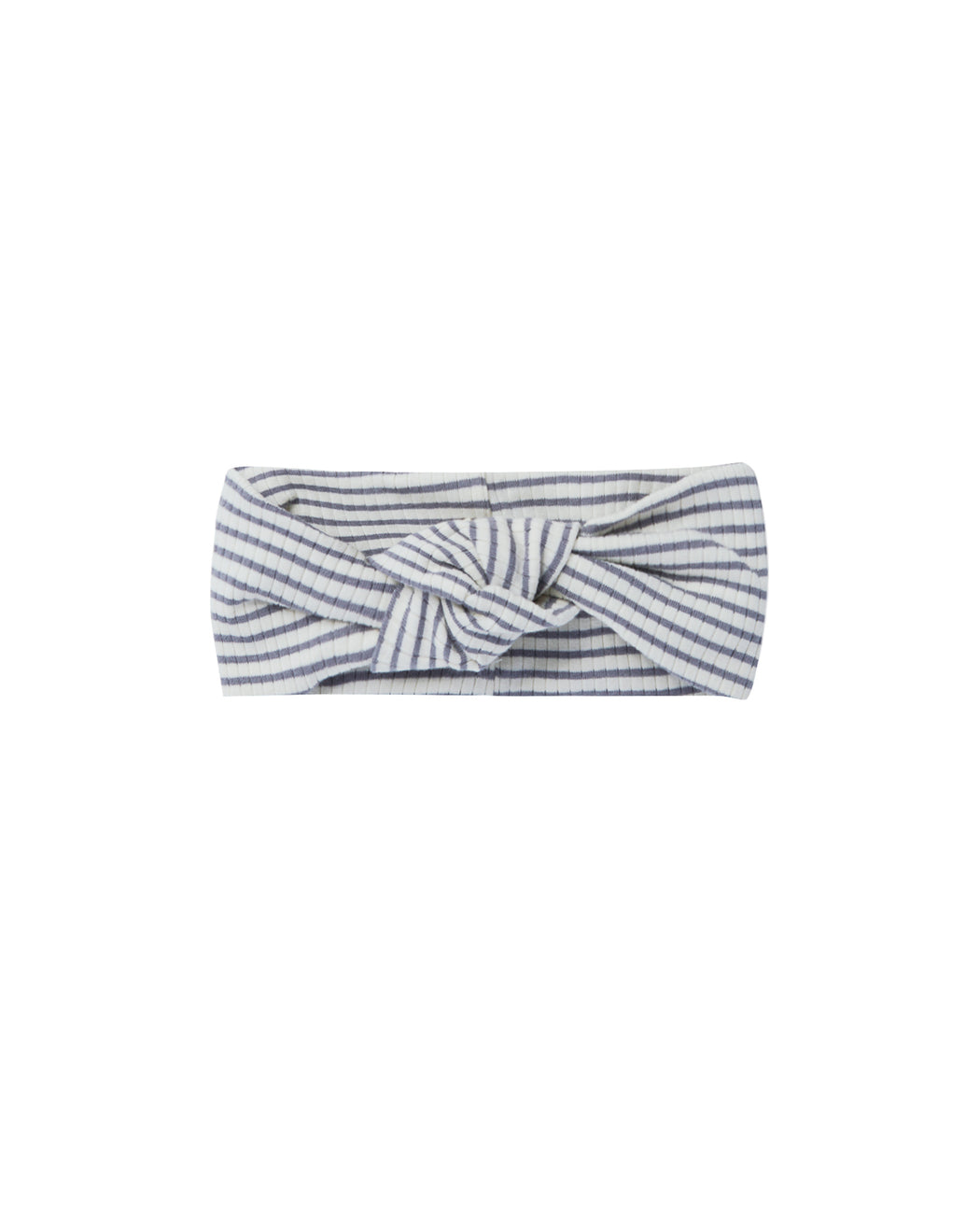 Knotted Headband – Indigo Stripe