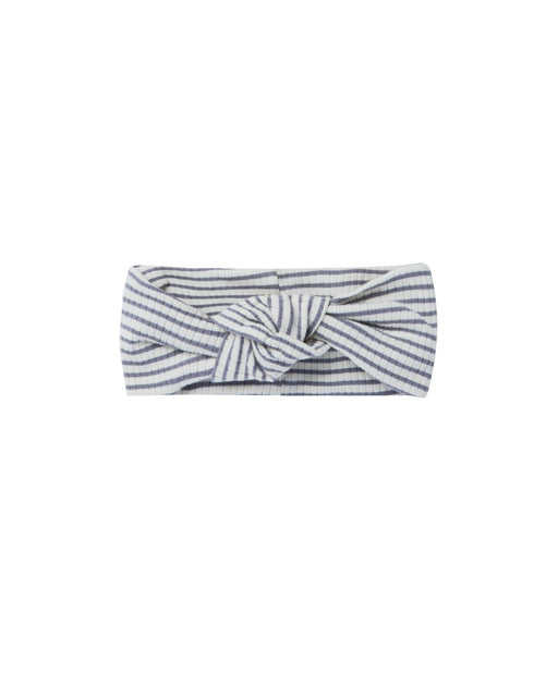 Knotted Headband – Indigo Stripe
