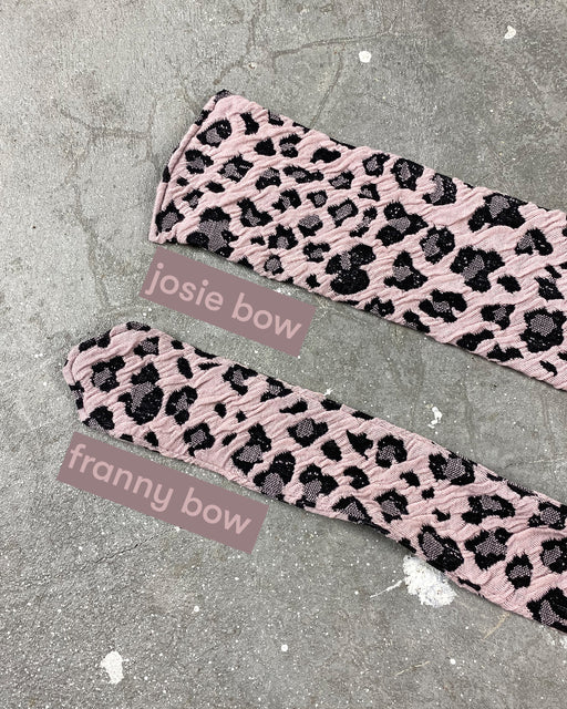 Franny Bow – Mauve Leopard