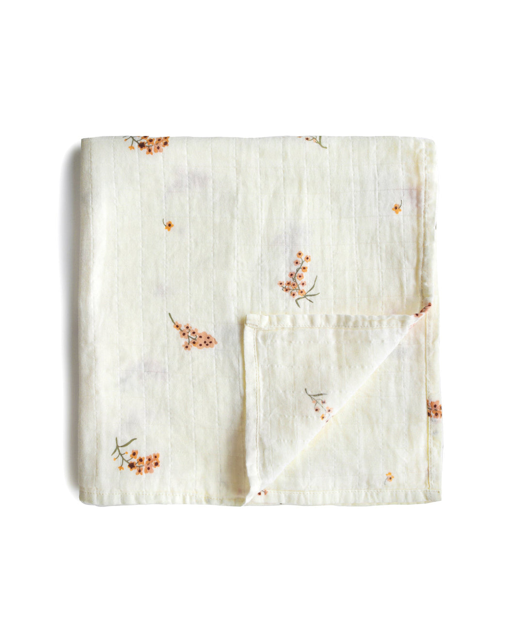 Organic Cotton Swaddle Blanket – Flowers