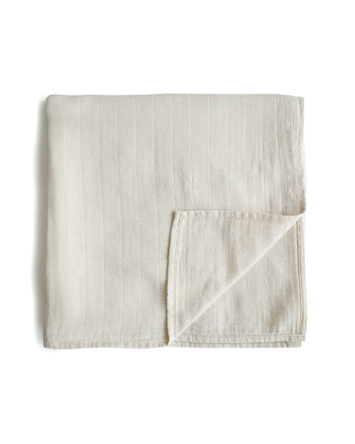 Organic Cotton Swaddle Blanket – Fog