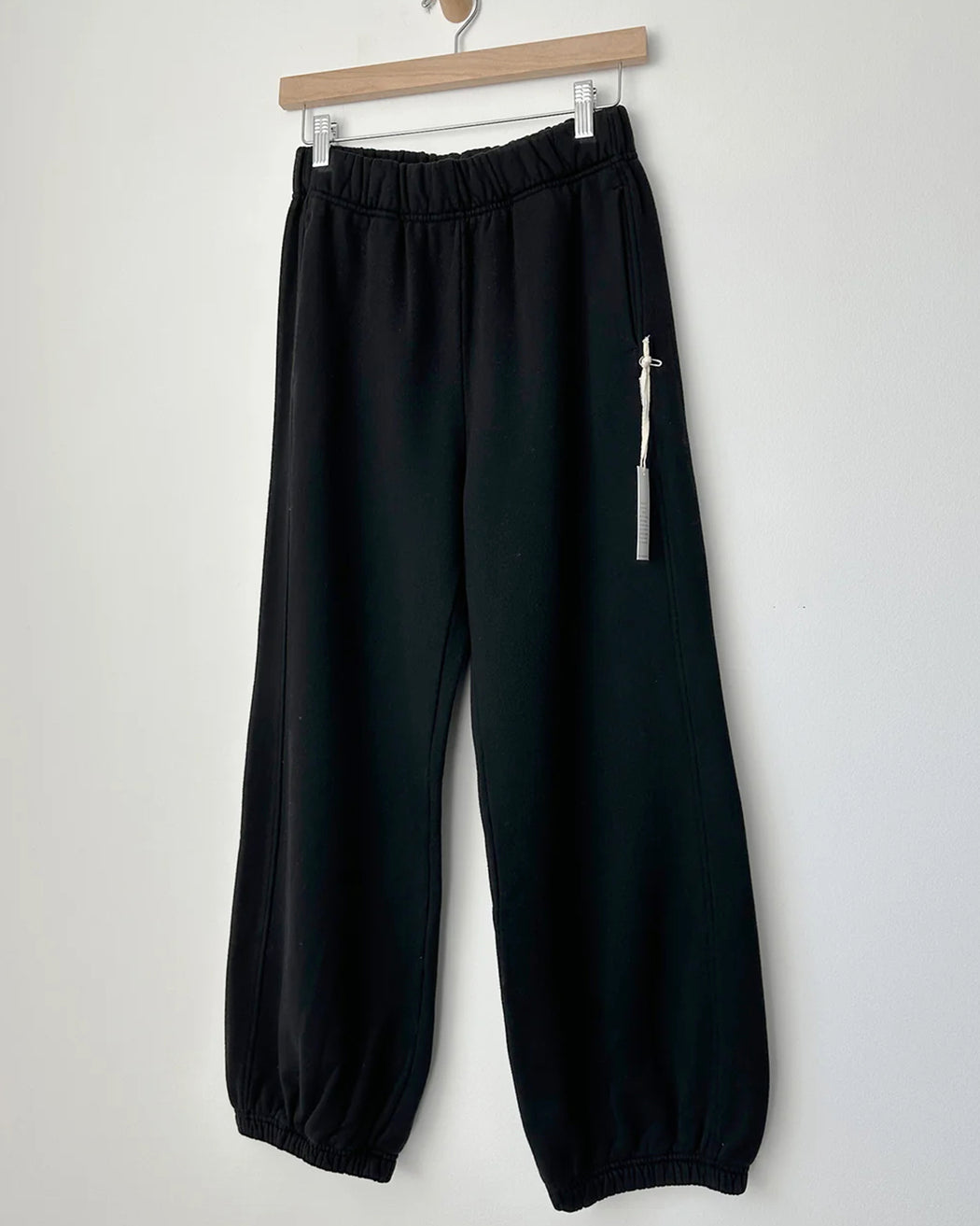 French Terry Balloon Pants – Black