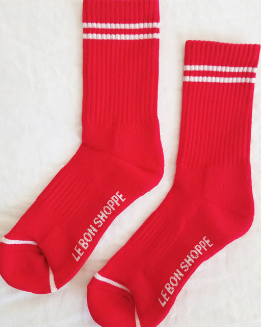 Boyfriend Socks – Red