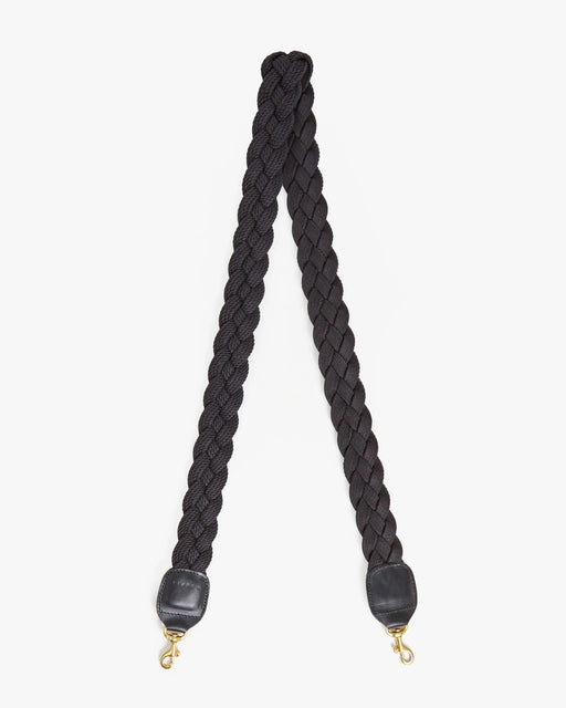 Crossbody Strap – Black Braided Rope