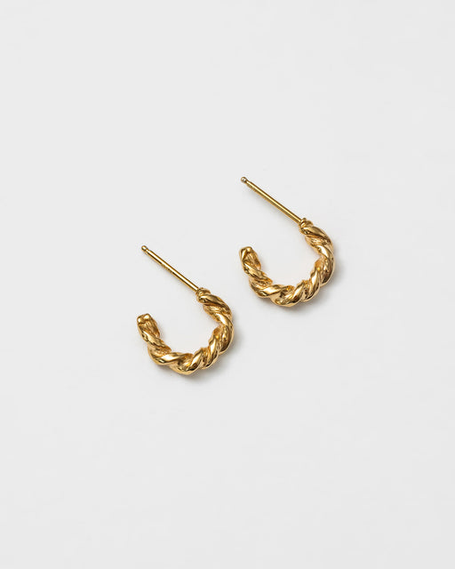 Camille Hoops Small – 14k Gold Plated