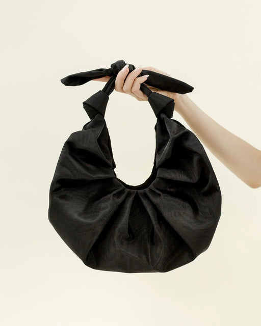 Kimi Croissant Bag – Black Moire