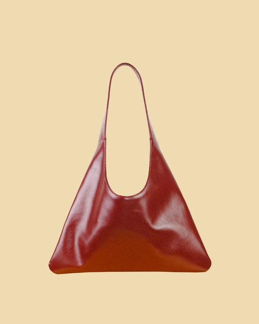 Agave Triangular Tote – Burgundy Red