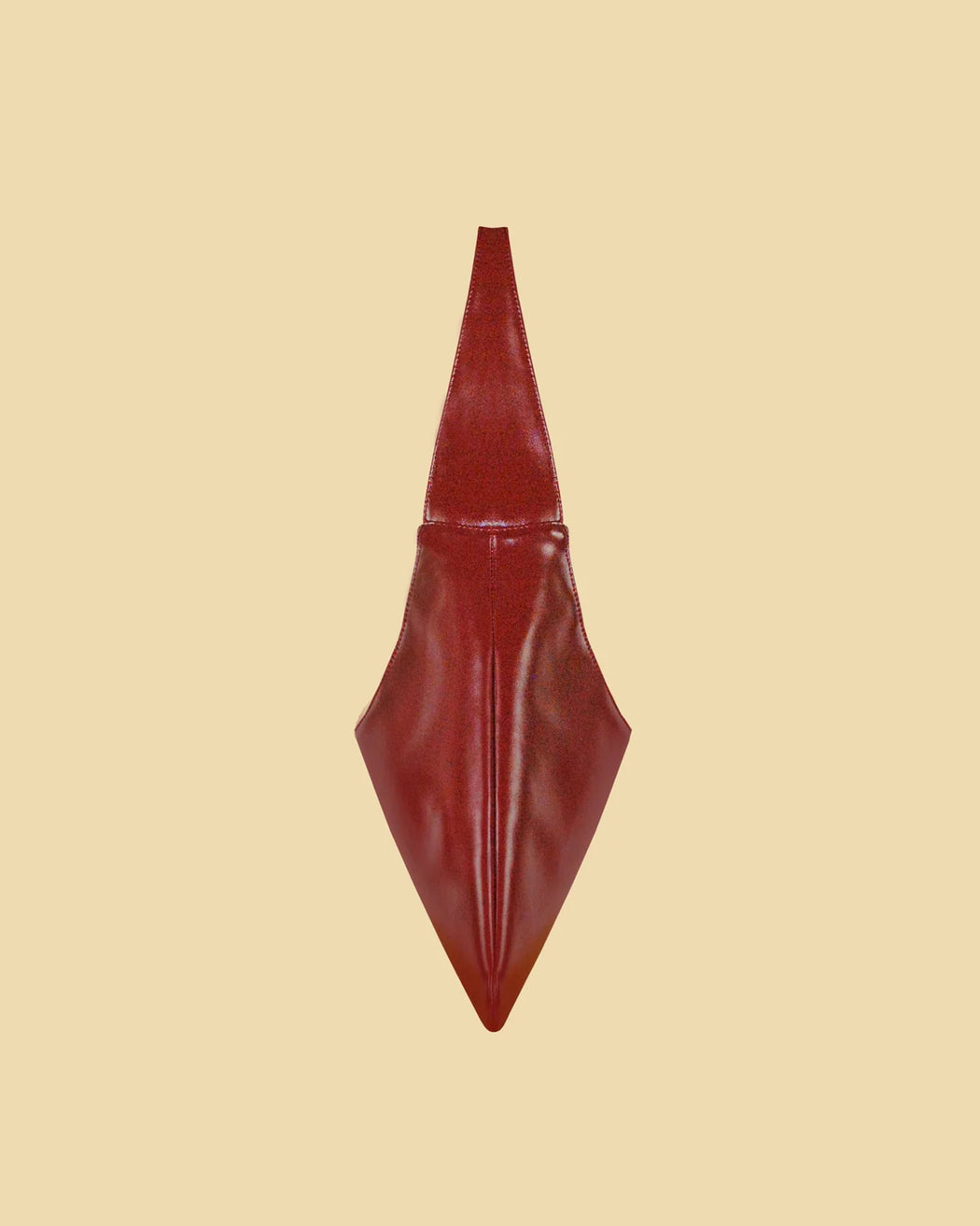 Agave Triangular Tote – Burgundy Red