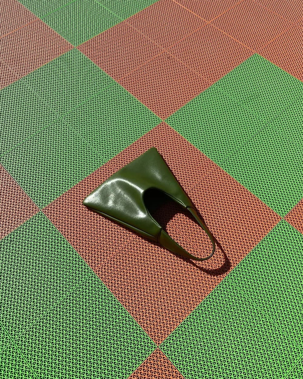 Agave Triangular Tote – Green