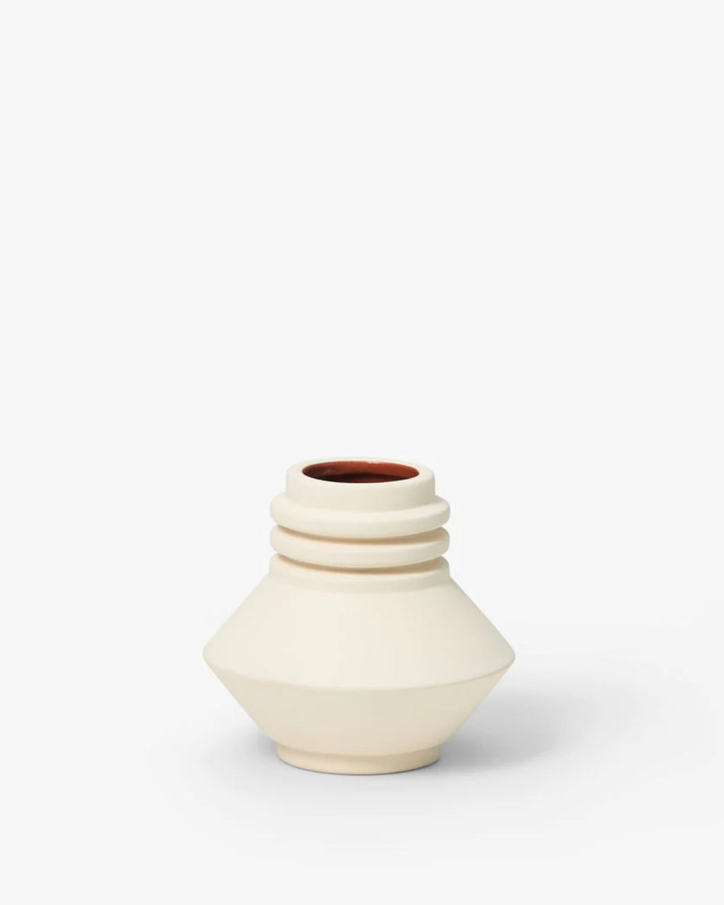 Strata Vase – Cream Terracotta