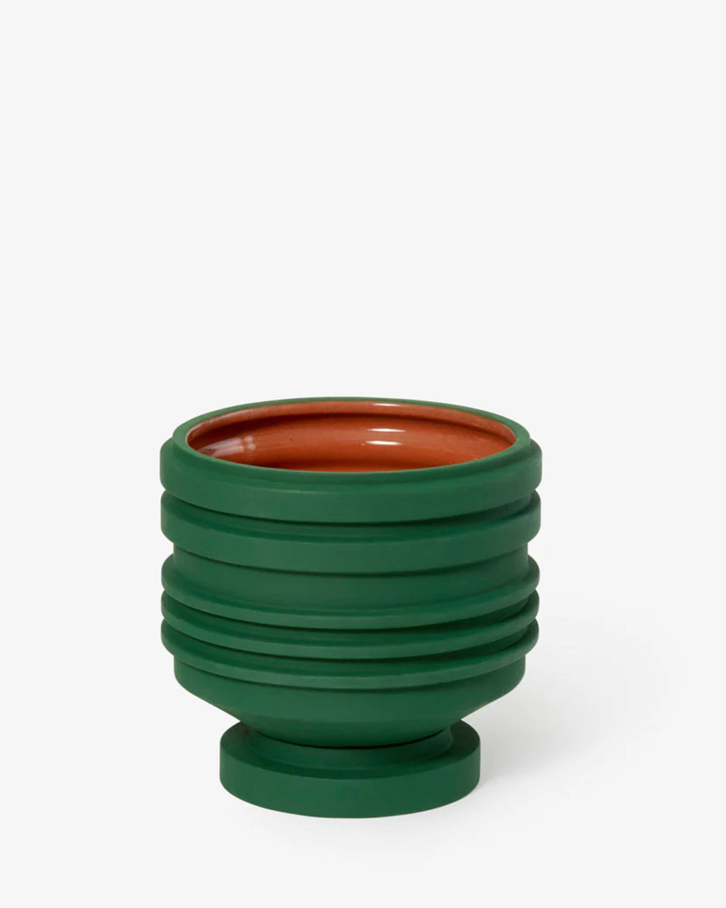 Strata Plant Vessel – Green Terracotta