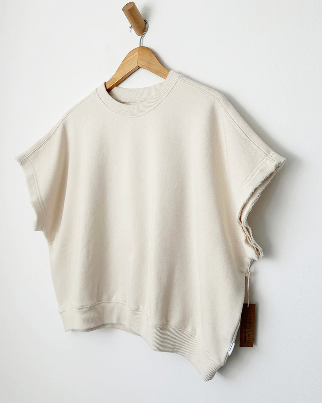 French Terry Sophie Top – Naturel