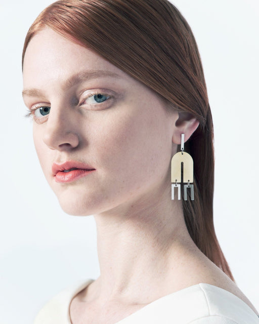 Natalie Joy:Arc + Line Earrings,ANOMIE