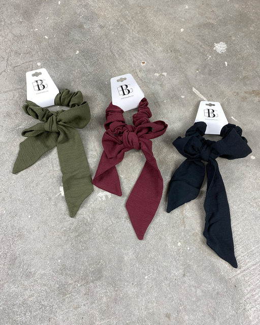 Crinkle Scarf Scrunchie – Assorted Colors