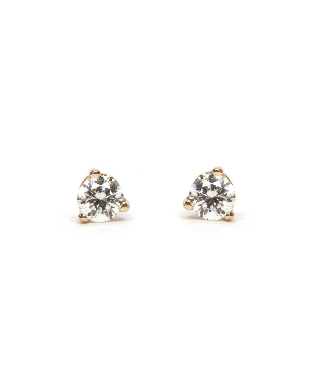 Hayley K.S. Fine Jewelry:Three Prong Diamond Stud,ANOMIE