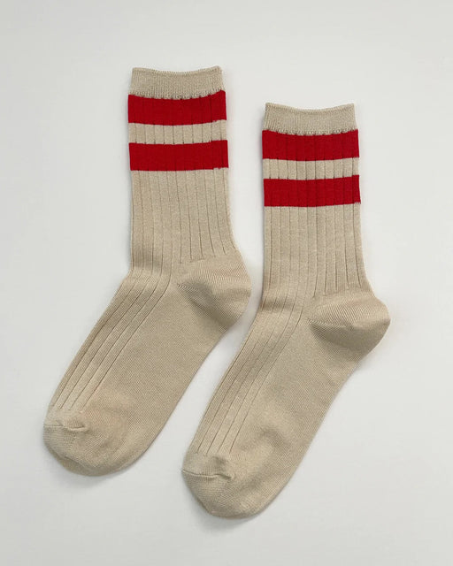 Her Socks – Varsity Red