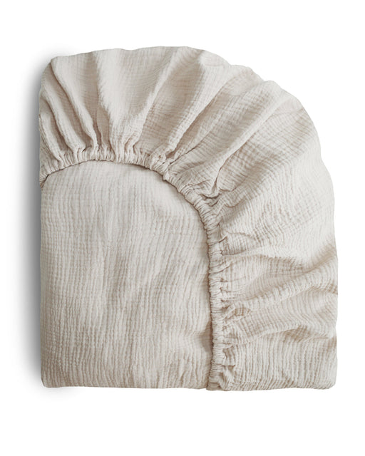 Extra Soft Muslin Crib Sheet – Fog