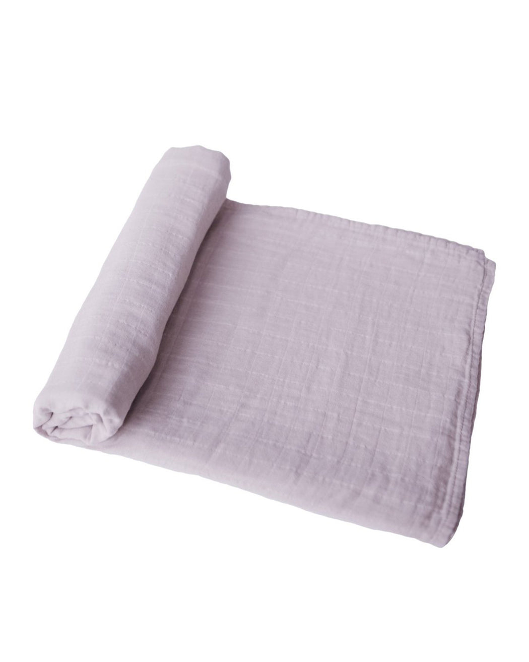 Organic Cotton Swaddle Blanket – Soft Mauve