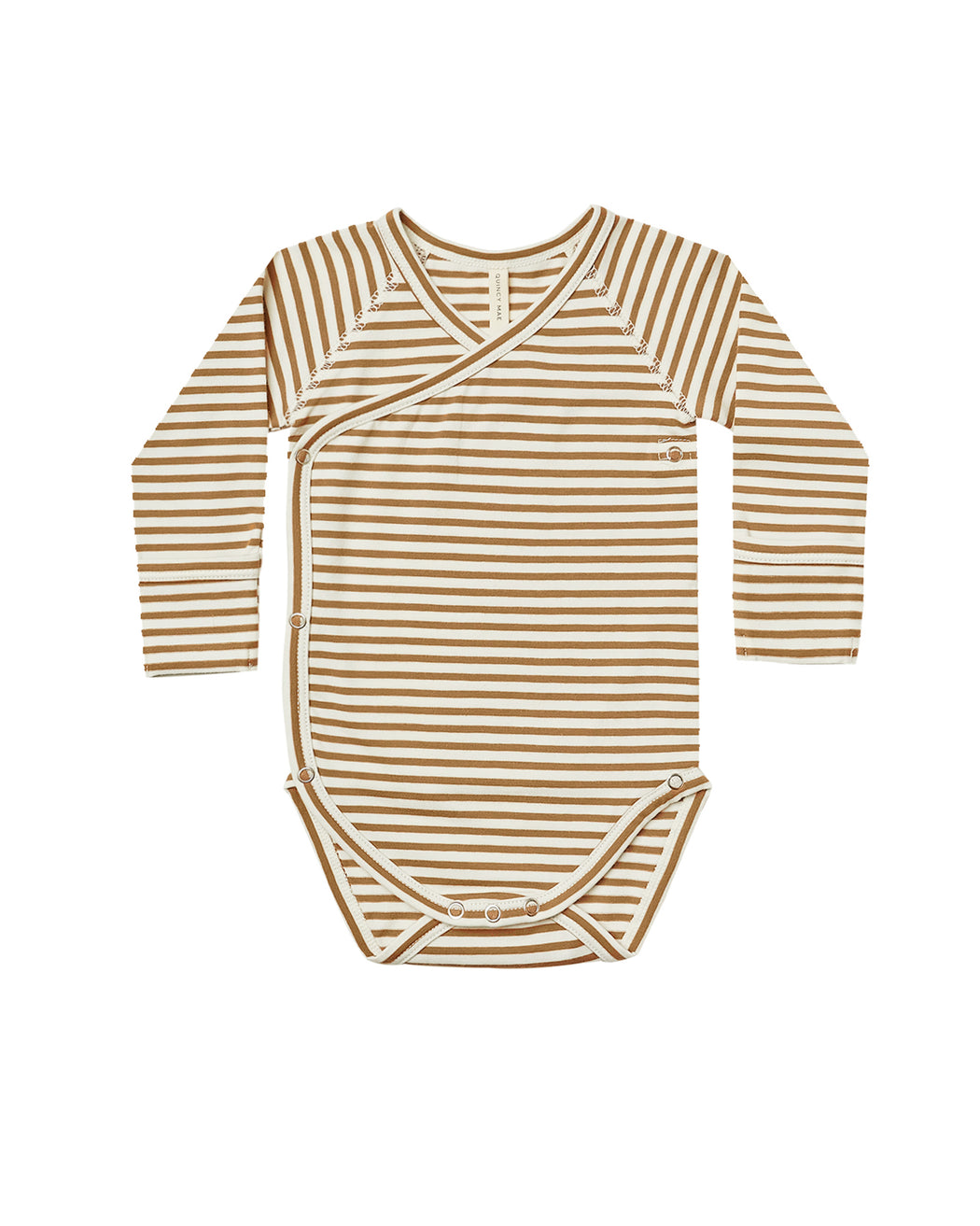 Side Snap Bodysuit – Walnut Stripe