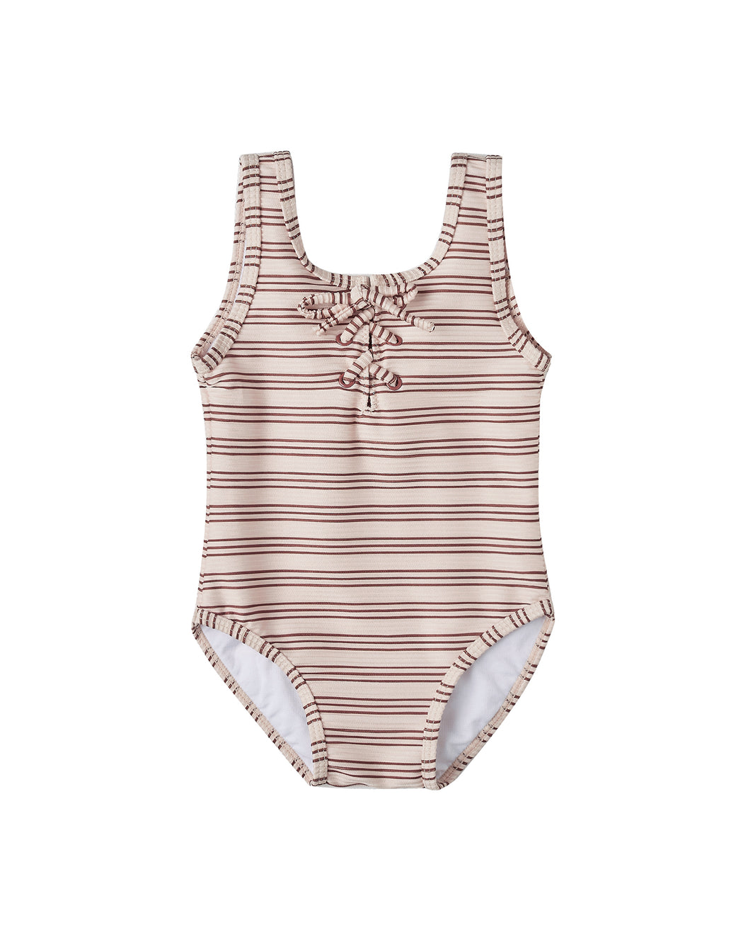 Lace One Piece Swimsuit – Amber Stripe