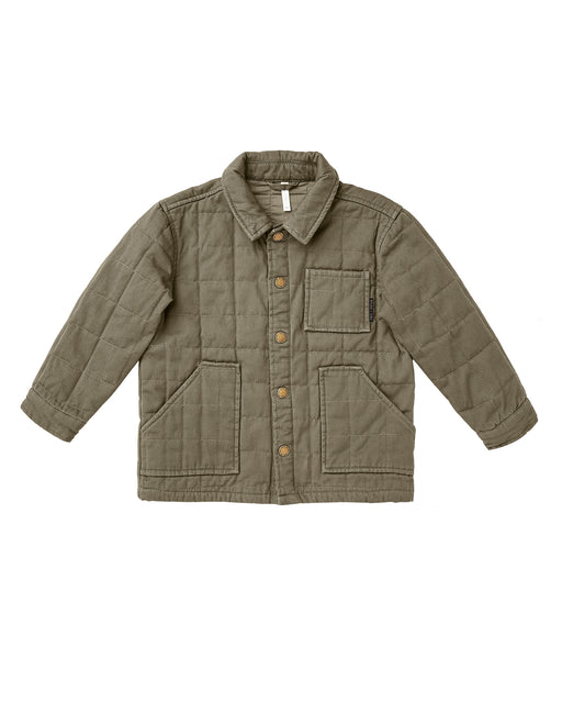 Quilted Chore Jacket – Olive