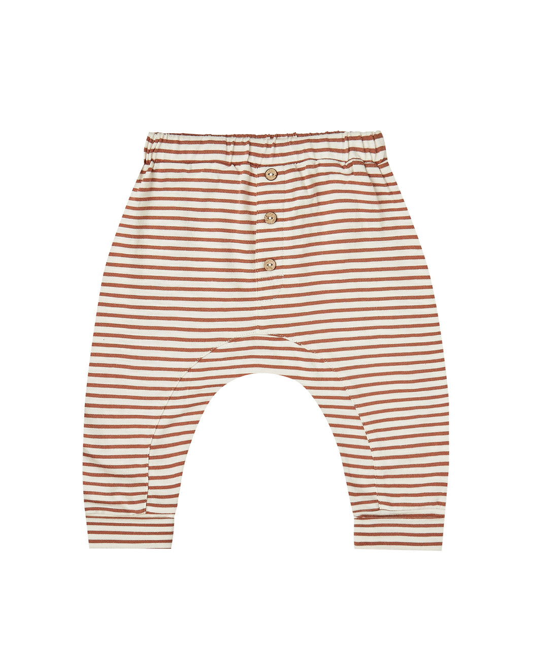 Slub Baby Pant – Amber Ivory Stripe