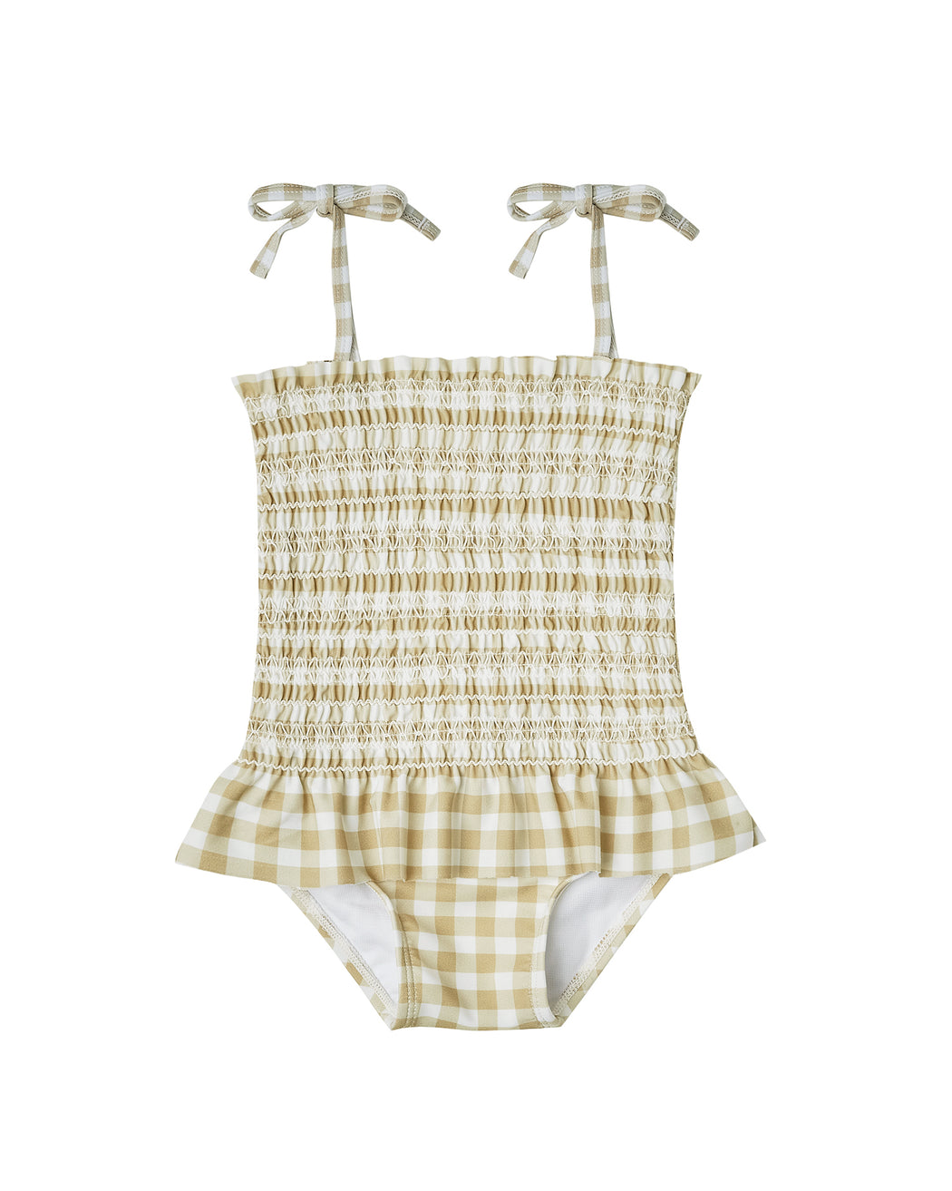 Smocked One Piece Swimsuit – Butter Gingham
