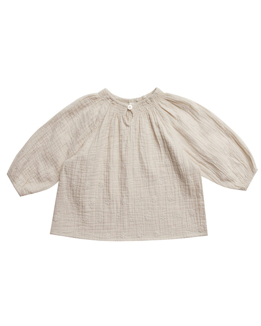 Quincy Blouse – Embroidered Daisy