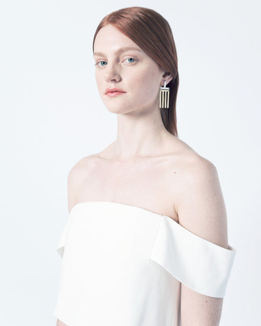 Natalie Joy:T Line Earrings,ANOMIE