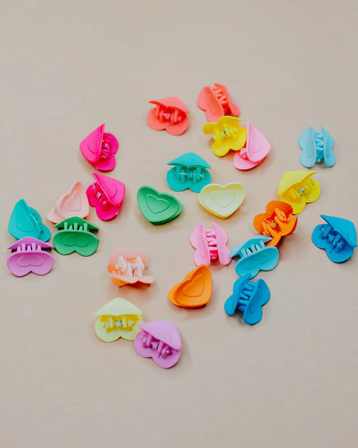Mini Heart Clips – Assorted Colors