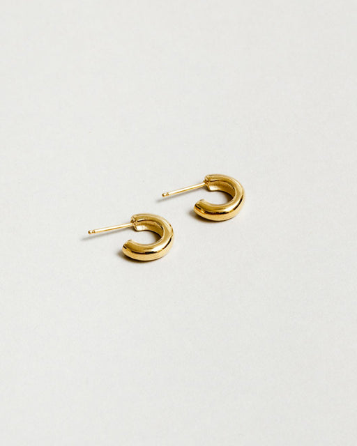 Small Abbie Hoops – Gold Plated