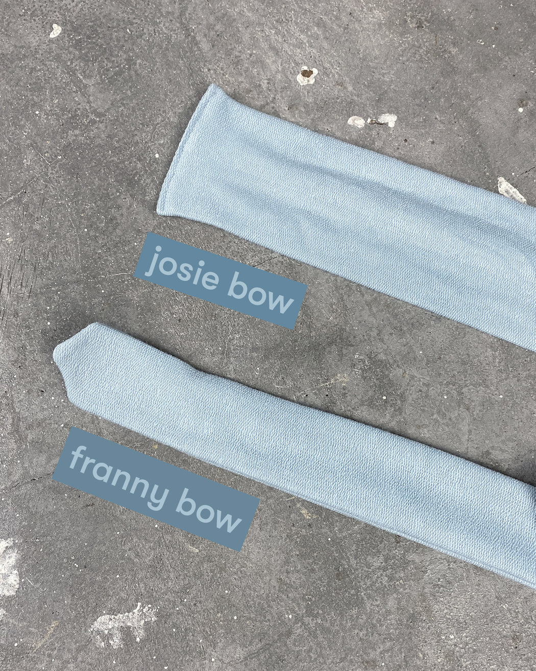 Josie Bow – Organic Sky Blue Textured