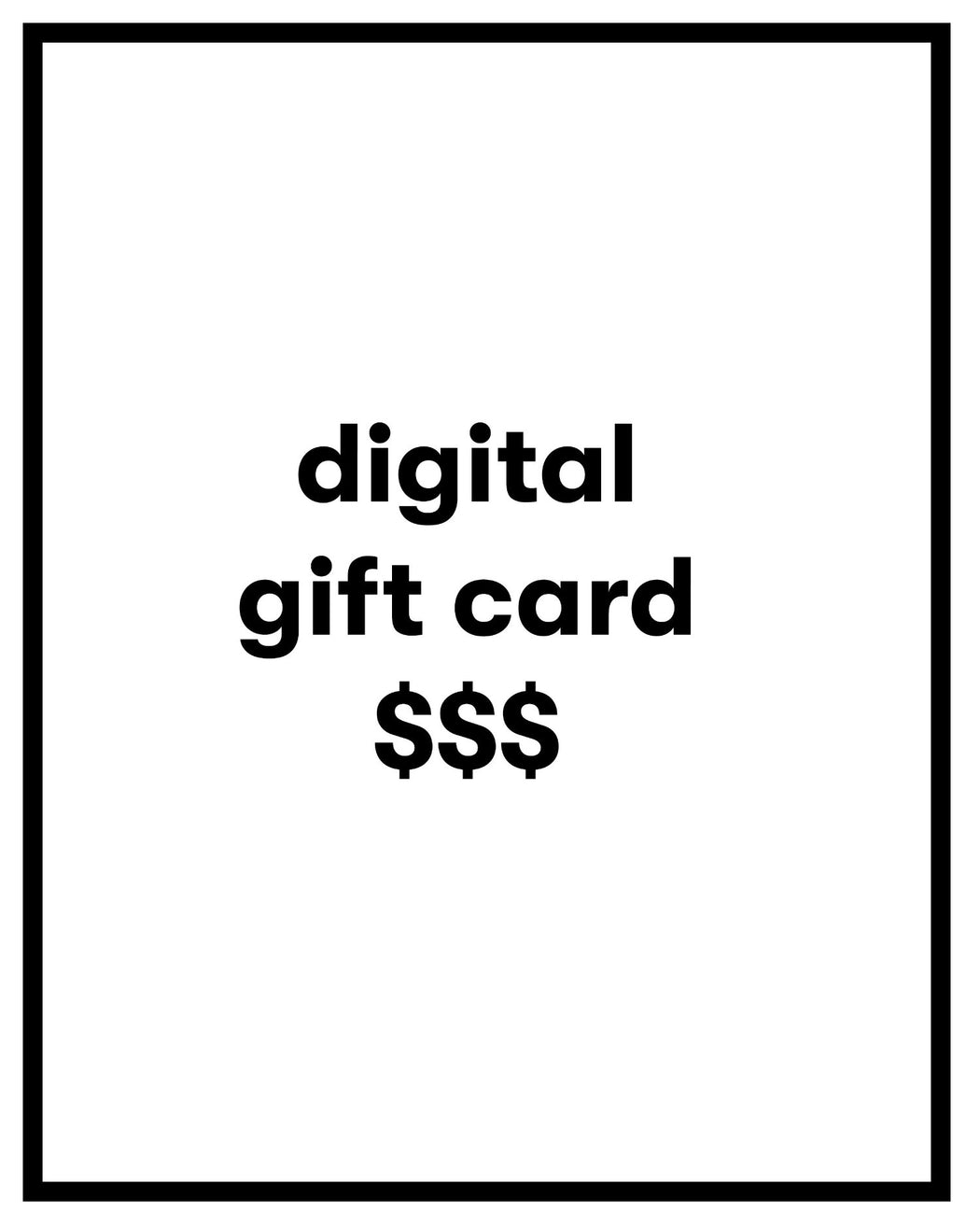 ANOMIE:Digital Gift Card,.00