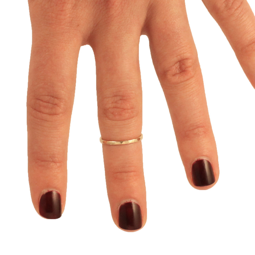 Nadine Jewelry:hammered knuckle ring,ANOMIE