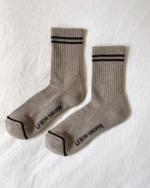 Boyfriend Socks – Latte