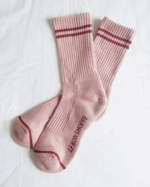 Boyfriend Socks – Vintage Pink