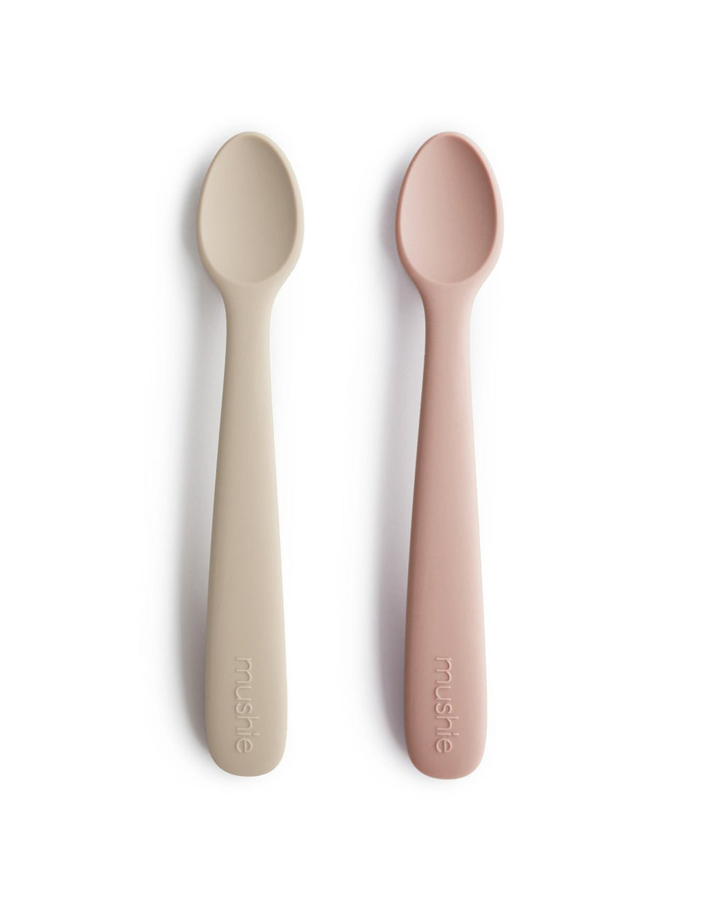Silicone Feeding Spoons – Shifting Sand + Blush