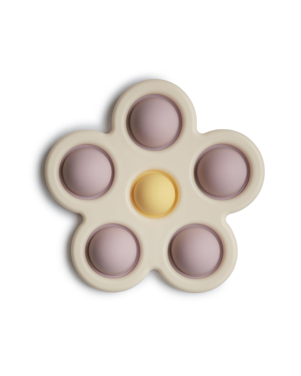 Flower Press Toy – Soft Lilac + Daffodil + Ivory