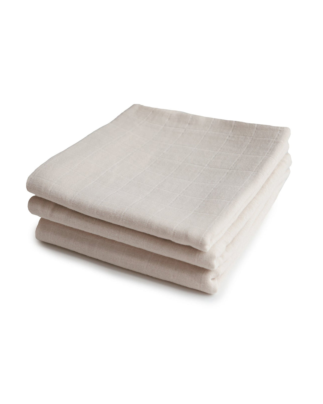 Organic Cotton Muslin Cloths – Fog 3-Pack