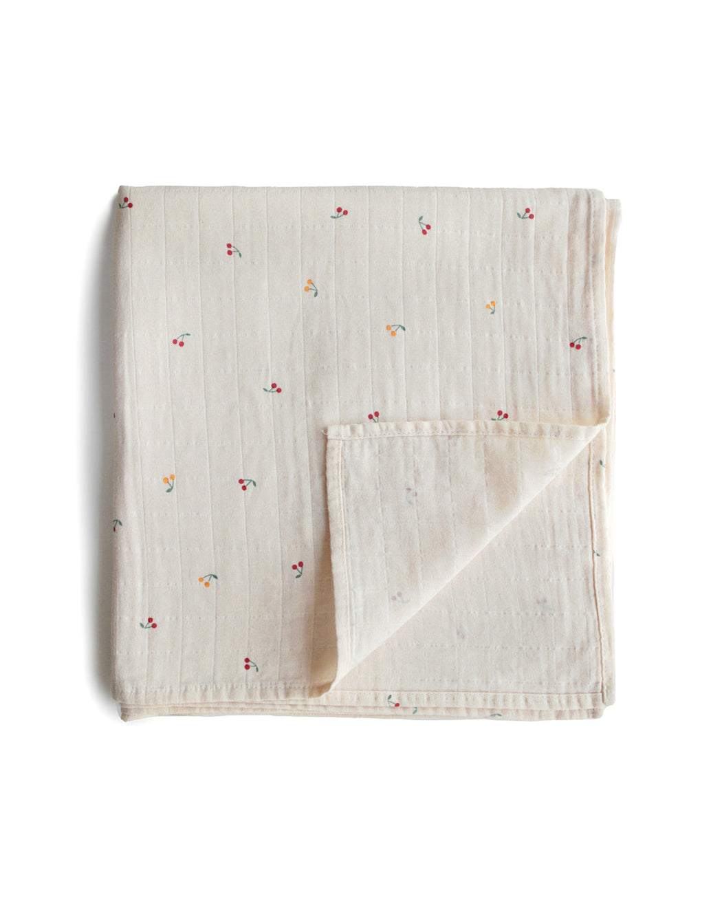 Organic Cotton Swaddle Blanket – Cherries