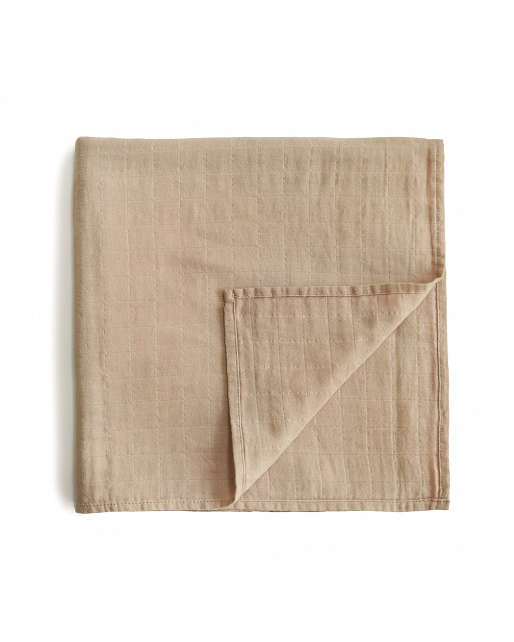 Organic Cotton Swaddle Blanket – Pale Taupe